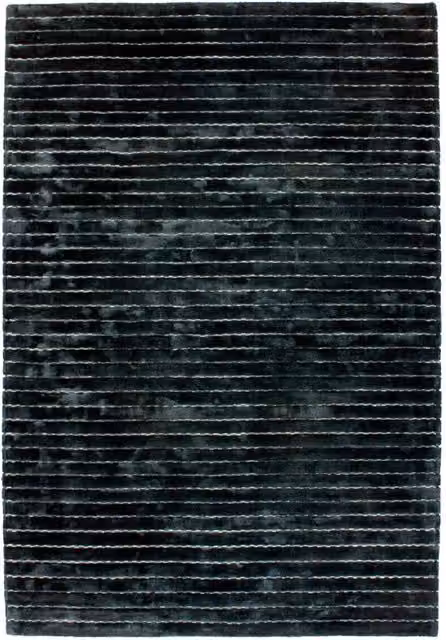 Tappeto Prime 110 KENDRA HOME in lana e viscosa, design moderno a righe, colore antracite e multicolore, L: 150 cm, P: 80 cm