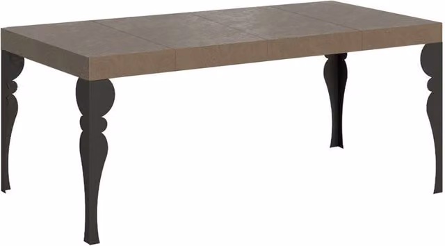 Tavolo da pranzo allungabile Itamoby Paxon Premium rettangolare beige con gambe antracite L: 90-246 cm, P: 90 cm