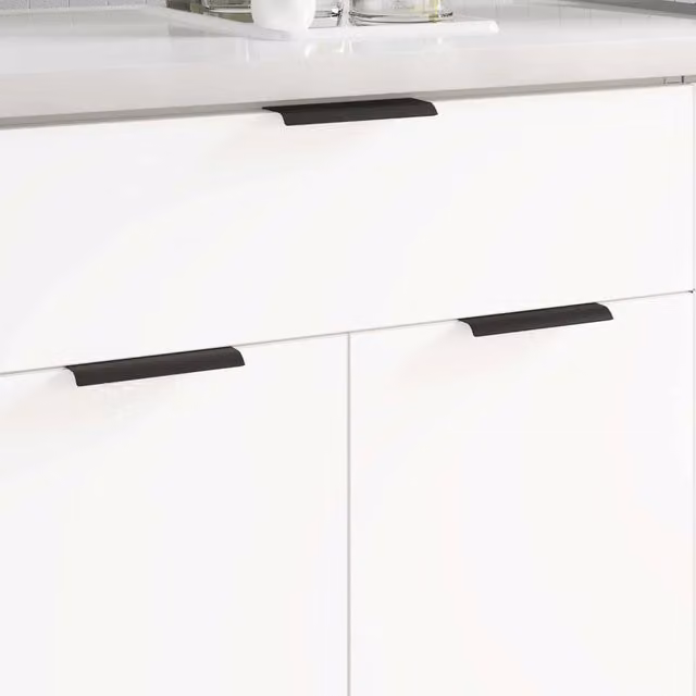 Manico per arco vidaXL in alluminio nero opaco L: 12,05 cm, P: 3,96 cm, H: 1,7 cm