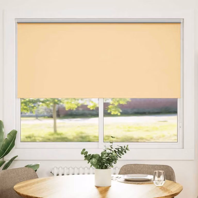 Tenda a rullo oscurante termoisolante vidaXL in poliestere, colore beige, L: 160 cm, H: 175 cm