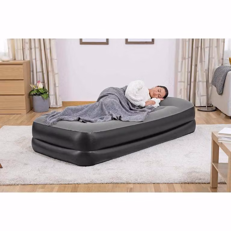 Materasso gonfiabile Bestway con pompa aria, nero e grigio, L/P/H: 191 x 97 x 46 cm