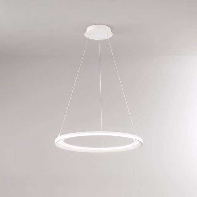 Lampada a sospensione LED Perenz Edge Singola Bianca con luce calda e altezza regolabile