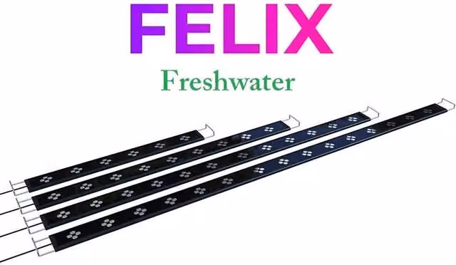 Micmol G2 FELIX 900 Fresh Lampada LED da 45 W per Acquari d'Acqua Dolce Piantumati Colore Nero