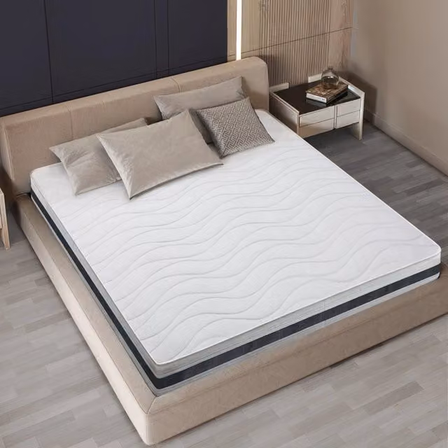 Materasso matrimoniale Essential The White Stone in Waterfoam ipoallergenico con gel, colore bianco, L/P/H: 180 x 200 x 16 cm