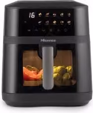Friggitrice ad aria Hisense 10 in 1 da 6,3 Lt, 1800W, Black HAF1800DCD