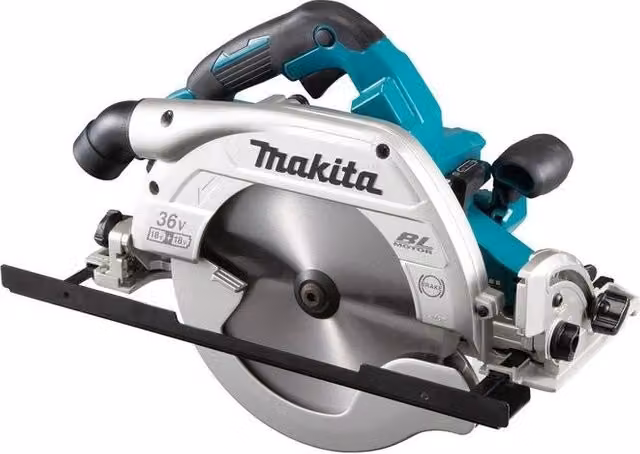 Makita DHS900Z Sega Circolare Portatile LXT con Motore Senza Spazzole, 23,5 cm, 4500 rpm, Blu e Grigio