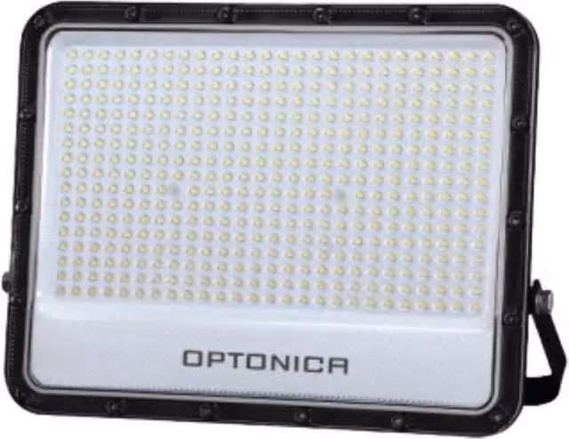 Proiettore LED Optonica Linea Premium da 300W, Luce Bianca Fredda 6000K, Colore Nero, Grado di Protezione IP65 con Clip