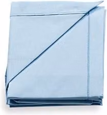 Set di lenzuola per culla e carrozzina Italbaby 3 pezzi, tinta unita, Azzurro