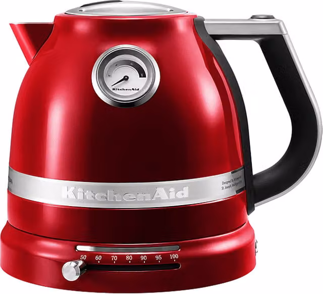 Bollitore Elettrico KitchenAid Artisan Rosso con Funzione Keep Warm, Capacità 1,5 l