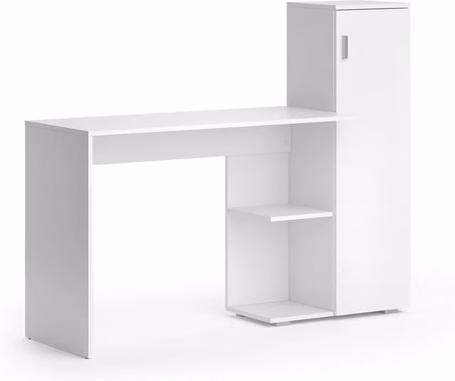 Scrivania per computer Vicco Ritz Bianca L: 141.2 cm, P: 45.2 cm, H: 76.7 cm