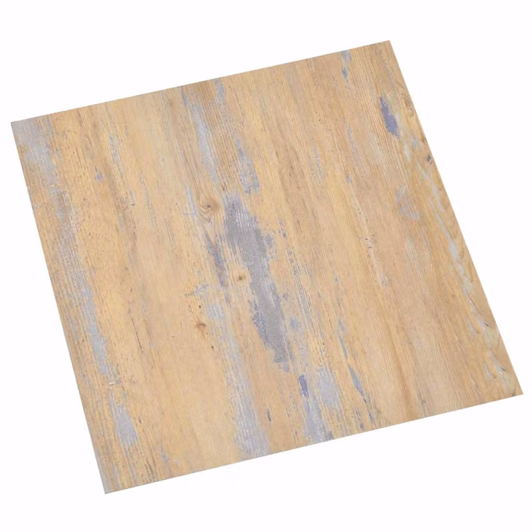 Plance per pavimentazione autoadesive vidaXL effetto legno in plastica, marrone e grigio, L: 30,5 cm, P: 30,5 cm, H: 5,1 cm
