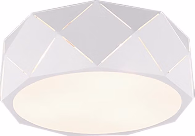 Plafoniera rotonda Trio Leuchten in metallo bianco con effetto luce, D 40 cm