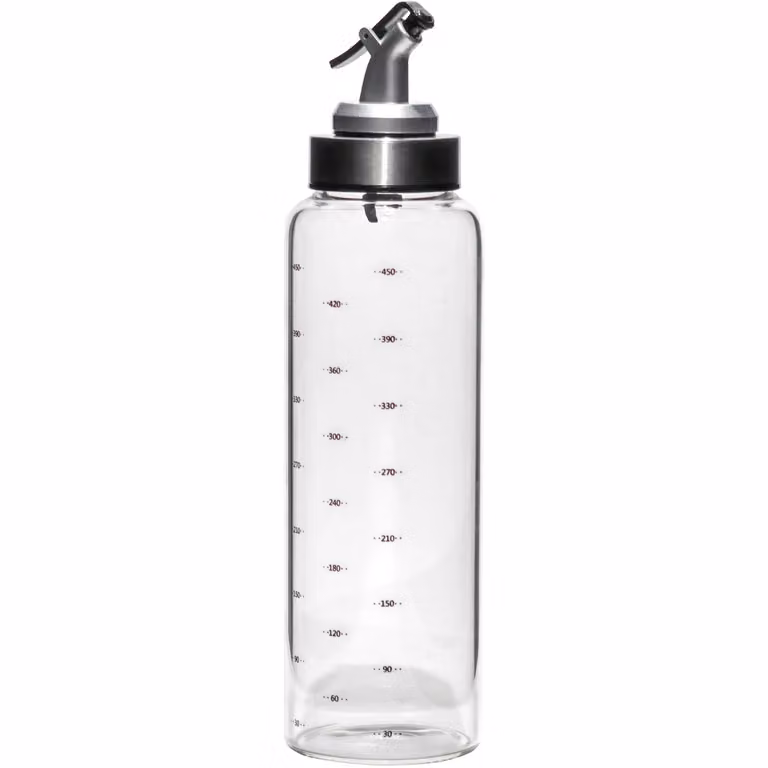 Gusto Casa Dosatore per Olio e Aceto in Vetro Borosilicato Trasparente da 500 ml