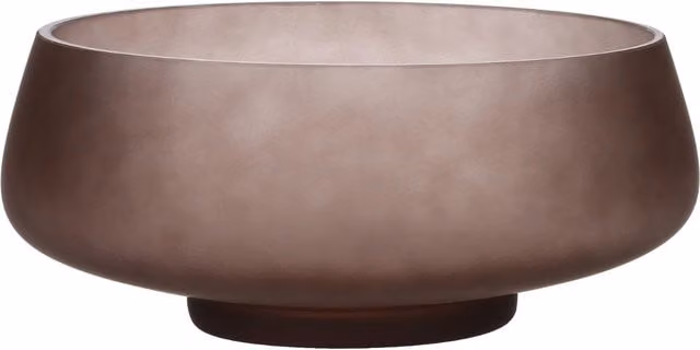 Centrotavola a ciotola moderno Iconic Elegance THUN in vetro trasparente e marrone