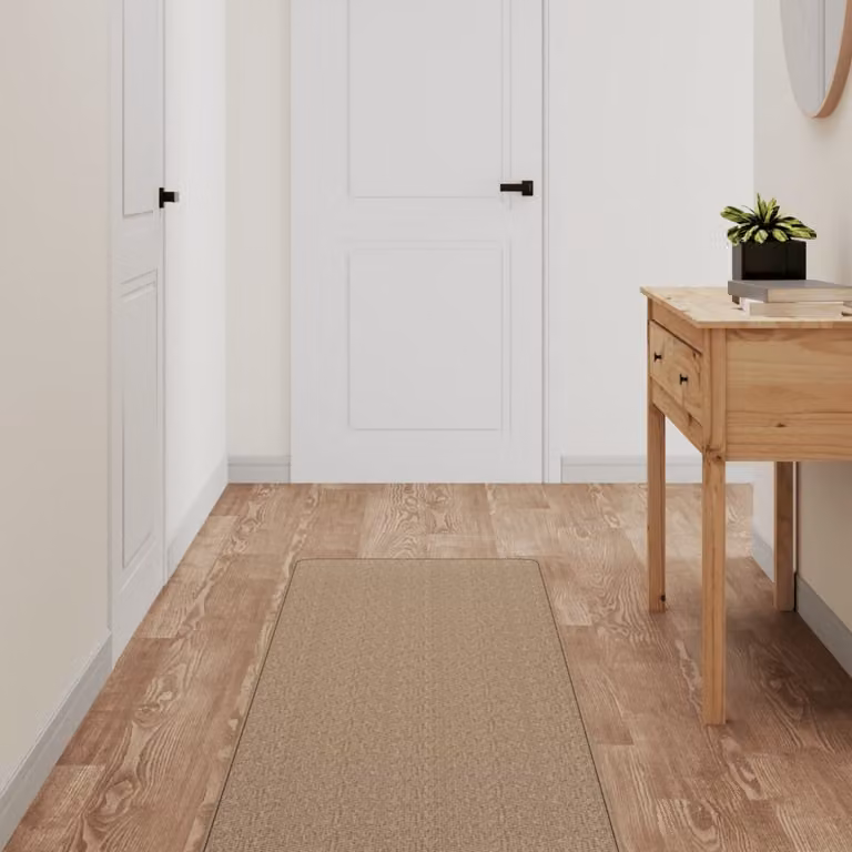 vidaXL Tappeto Corsia con Aspetto Sisal Colore Sabbia e Marrone L: 150 cm, P: 50 cm