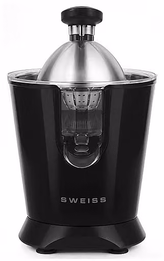 Spremagrumi Sweiss Zest9 in acciaio inossidabile nero con potenza 160 W