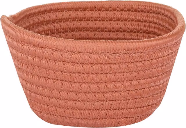 Cestino portaoggetti da bagno KASANOVA in plastica rosso arancio L: 14 cm, P: 8,5 cm