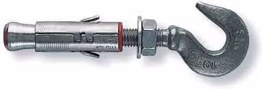 Tassello Fischer SLM 10 con gancio forgiato in acciaio inossidabile argento, confezione da 25 pezzi