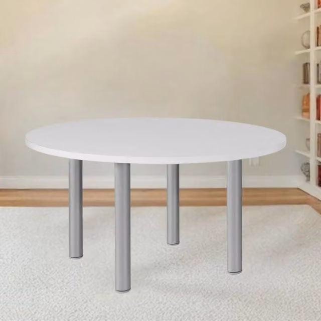 Tavolo rotondo Manila Veriaffari colore bianco L: 120 cm, P: 120 cm, H: 76 cm