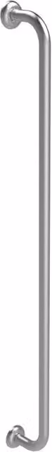Maniglia di sicurezza verticale Goman in acciaio inox satinato argento, Altezza: 130 cm