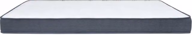 Materasso per letto box spring con molle pocket, rigidità media, bianco e grigio, L/P/H: 200 x 90 x 20 cm