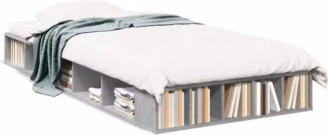 Letto singolo per adulti Design In in legno multistrato grigio cemento L: 75 cm, P: 190 cm