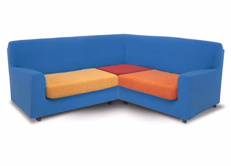 Copridivano Angolare Elasticizzato Biancheriaweb Modello New York L.T - 5 Posti - Nero