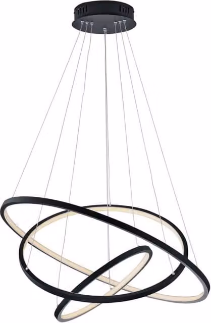 Lampada a sospensione LED Trio Leuchten Aaron, design moderno e regolabile, Ø 80 cm