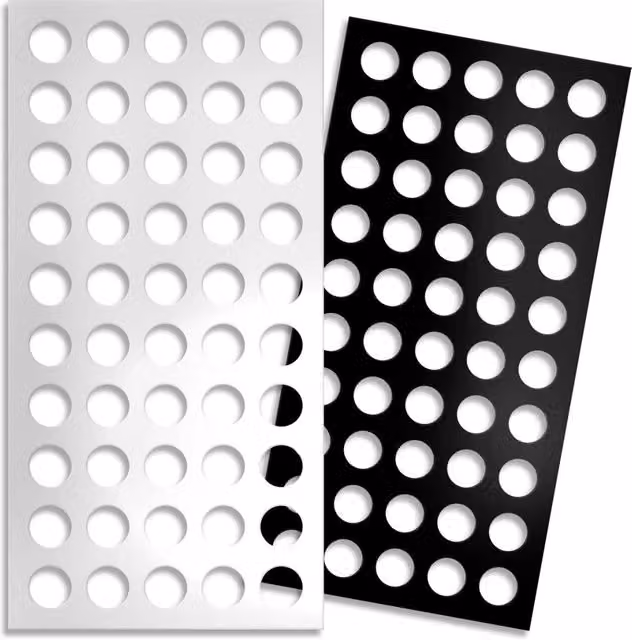 Pannello in PVC traforato Signorbit bianco con design geometrico L: 98 cm, H: 198 cm