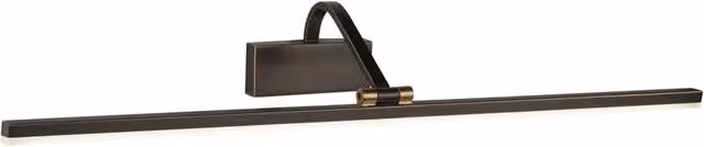 Applique Moderna Bilbao Searchlight in Acciaio Nero e Oro con LED da 17W 3000K Luce Calda