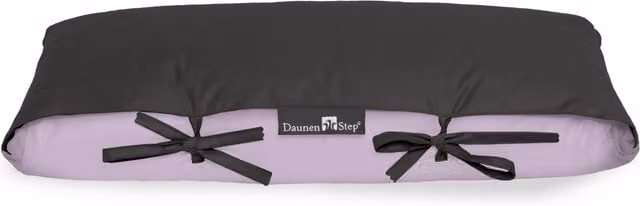 DaunenStep Trapuntino Mio Sakura Lilla e Blu scuro con motivo a quadri in cotone e piumino per adulti L: 160 cm, P: 105 cm