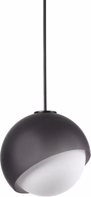 Lampada a sospensione Ideal Lux Bloom in metallo e vetro con luce LED e altezza regolabile, disponibile in nero e oro/ottone