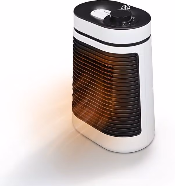 Stufa Elettrica Termoventilatore Wintem da 1500W con Termostato e 2 Livelli di Potenza, Colore Bianco