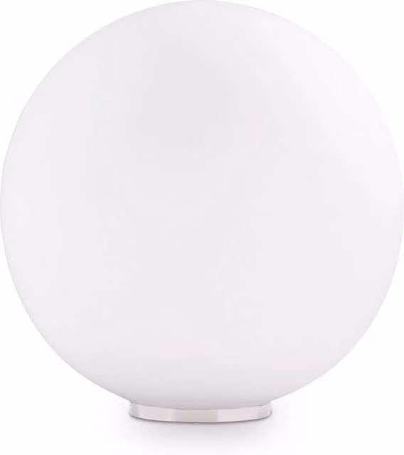 Lampada da scrivania moderna IDEAL LUX Mapa in vetro e metallo bianco con attacco E27 e diametro 40 cm
