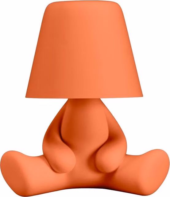 Qeeboo Sweet Brothers Joe Lampada da tavolo ricaricabile con tecnologia LED e controllo touch in plastica e silicone