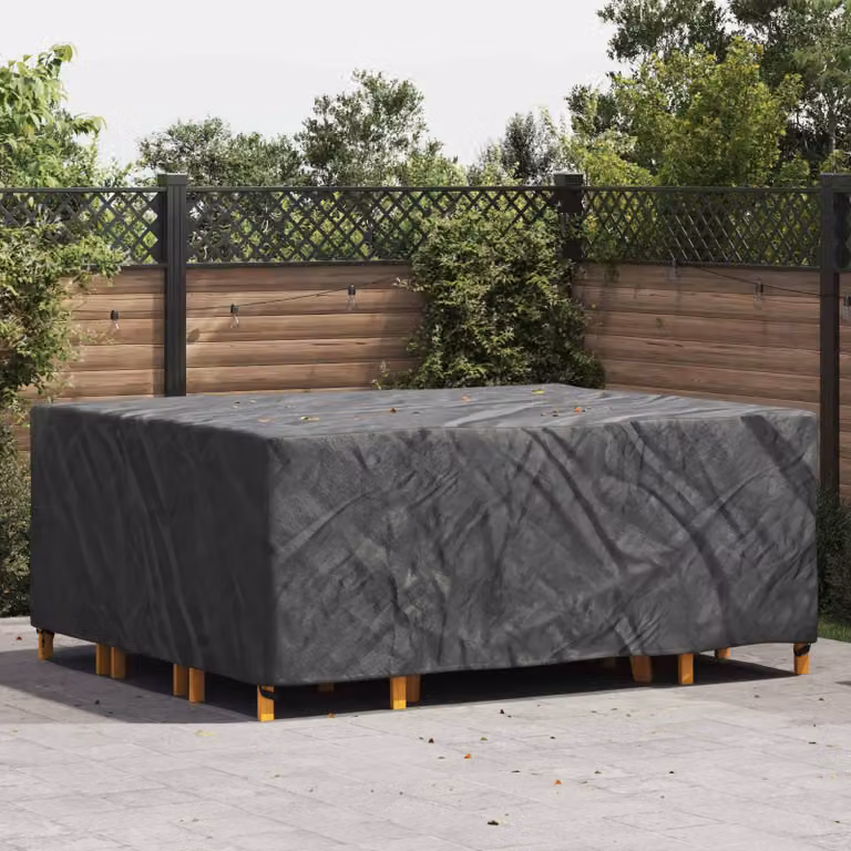 Copertura per mobili vidaXL impermeabile, colore nero, L 250 x P 210 x H 70 cm