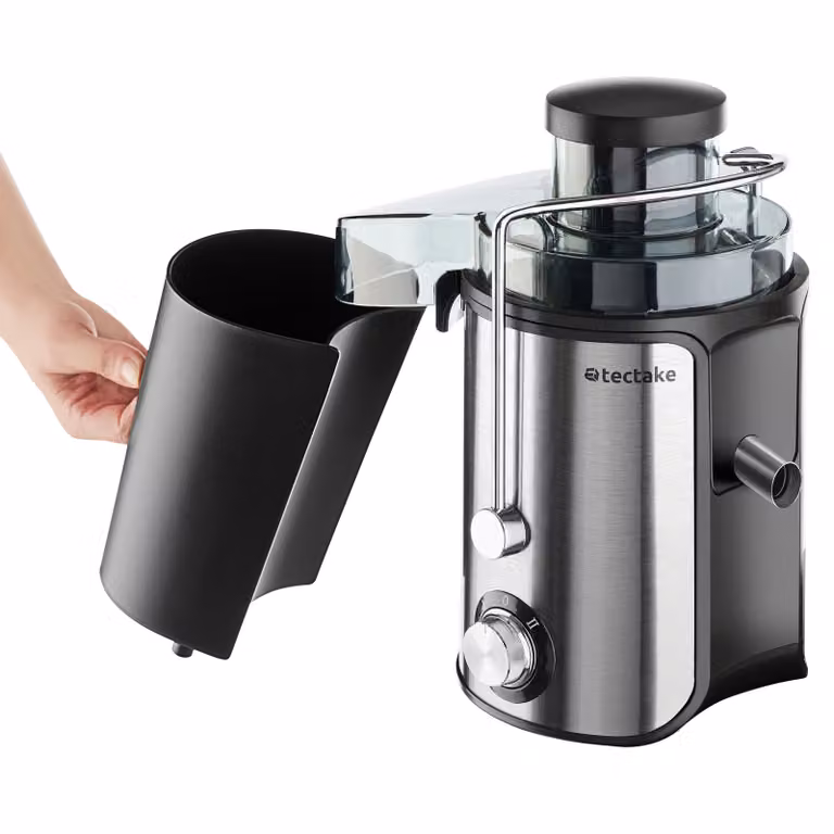 Estrattore centrifugo tectake in acciaio inossidabile e plastica, 600W, argento