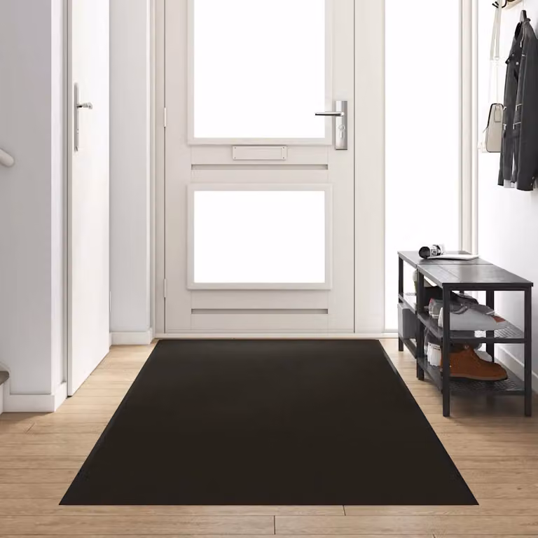 Tappetino moderno vidaXL nero in poliammide, L: 350 cm, P: 120 cm, H: 1 cm