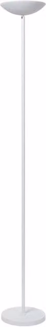 Lampada da terra LED Zenith Lucide bianca, regolabile e dimmerabile in metallo