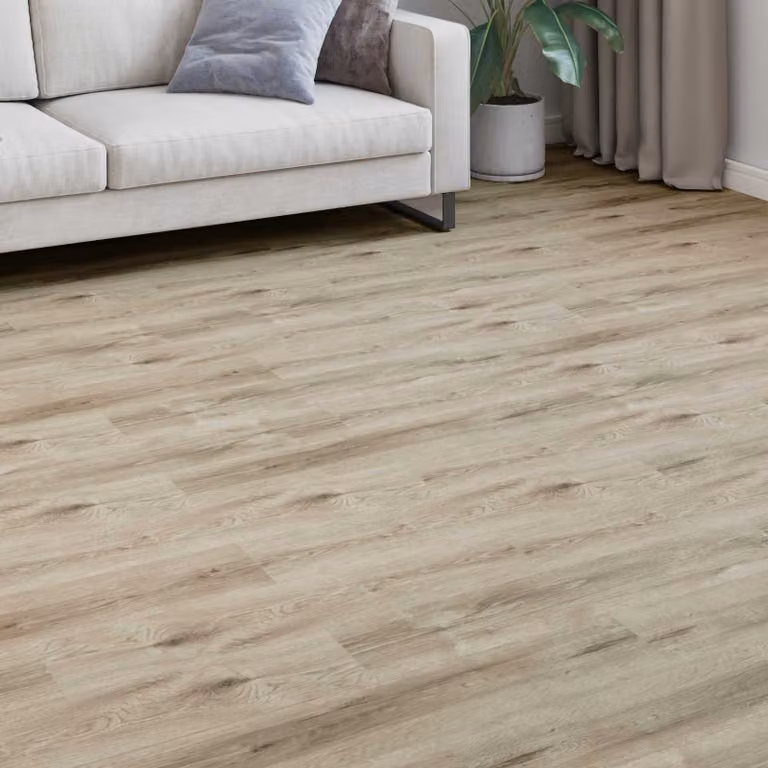 Pavimento in laminato effetto legno vidaXL Marrone Sbiancato, 15 pezzi, L: 101 cm, P: 20 cm, H: 0,8 cm