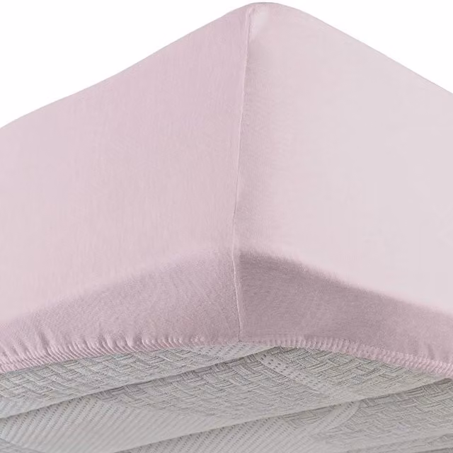 Lenzuolo con angoli elastici DaunenStep Vivacolor in jersey multicolore e rosa