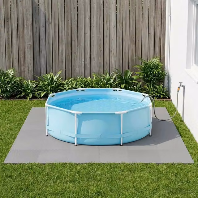Tappetino per piscina vidaXL in schiuma EVA Grigio 40 pz 14,4 m²
