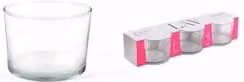 Set di 3 bicchieri per acqua Mini BODEGA in vetro trasparente da 240 ml