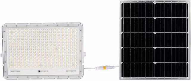 Faretto solare LED V-TAC 30W 2600lm 6400K bianco con telecomando e sensore crepuscolare IP65