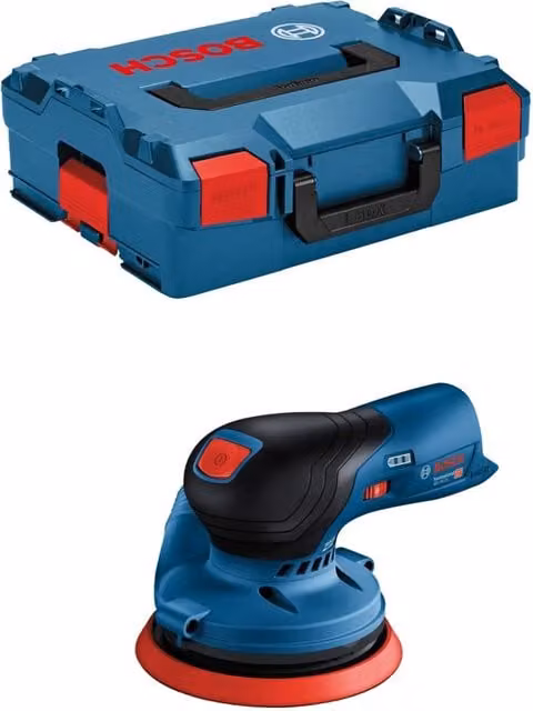 Levigatrice roto-orbitale Bosch GEX 12V-125 blu con L-Boxx 136