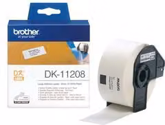 Rotolo di etichette Brother DK-11208 per indirizzi, colore bianco, dimensioni 38 x 90 mm