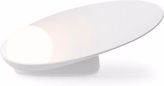 Vibia Musa Lampada da tavolo bianca con vetro trasparente e tecnologia LED dimmabile