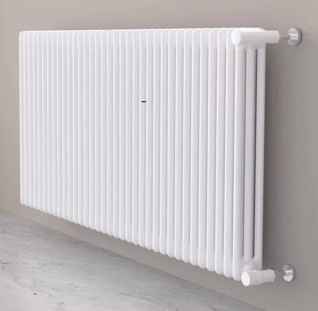 Radiatore Termosifone Cordivari Ardesia in Acciaio Tubolare, 3 Colonne, 16 Elementi, Interasse: 60 cm, Altezza: 65,6 cm