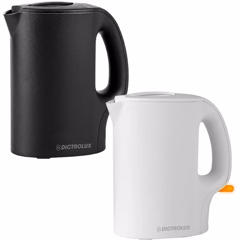 Bollitore Elettrico Dictrolux Nero da 1 Litro, 900 Watt con Spegnimento Automatico e Materiale in Plastica