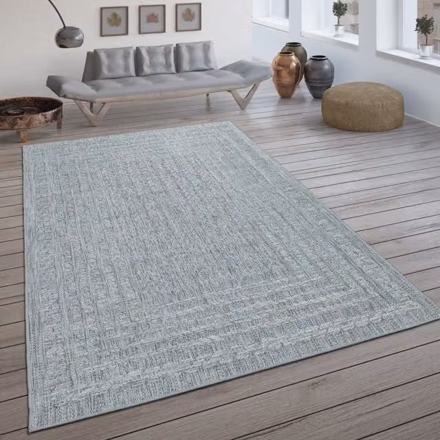 Tappeto per interni ed esterni Ligea grigio L: 150 cm, P: 80 cm
